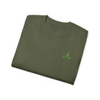 Leaf Logo Tee — Minimal Unisex T-Shirt