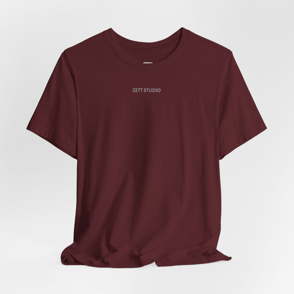 Minimalistisk 'ZETT STUDIO' Logo-tee — Unisex kortermet skjorte