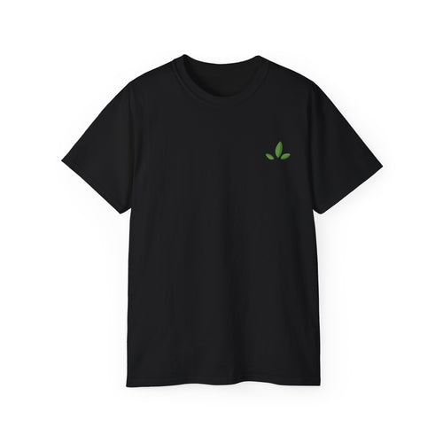 Leaf Logo Tee — Minimal Unisex T-Shirt