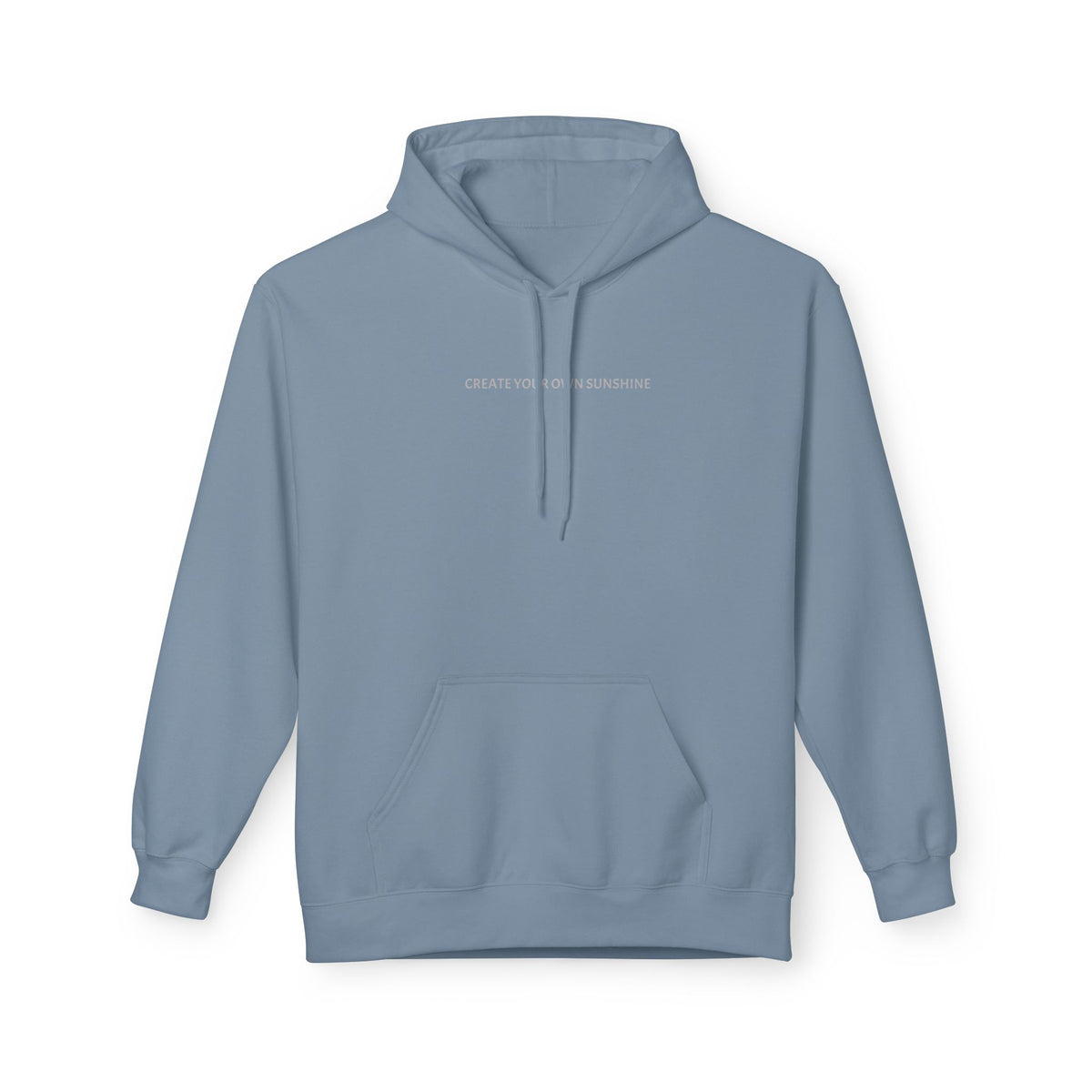 Minimal Tiny Text Hoodie — UNISEX HOODIE