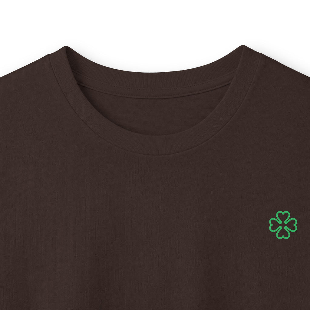 Minimal Green Clover Long Sleeve Tee