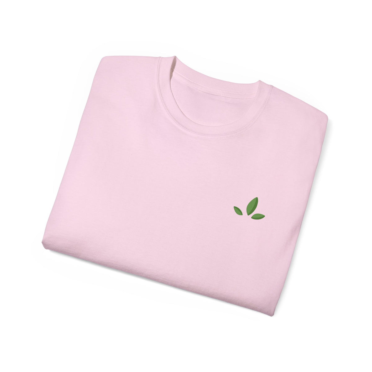 Leaf Logo Tee — Minimal Unisex T-Shirt