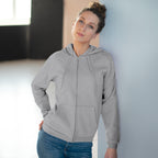 Minimal 'Vibe With Me' Zip Hoodie –Unisex Sweatshirt