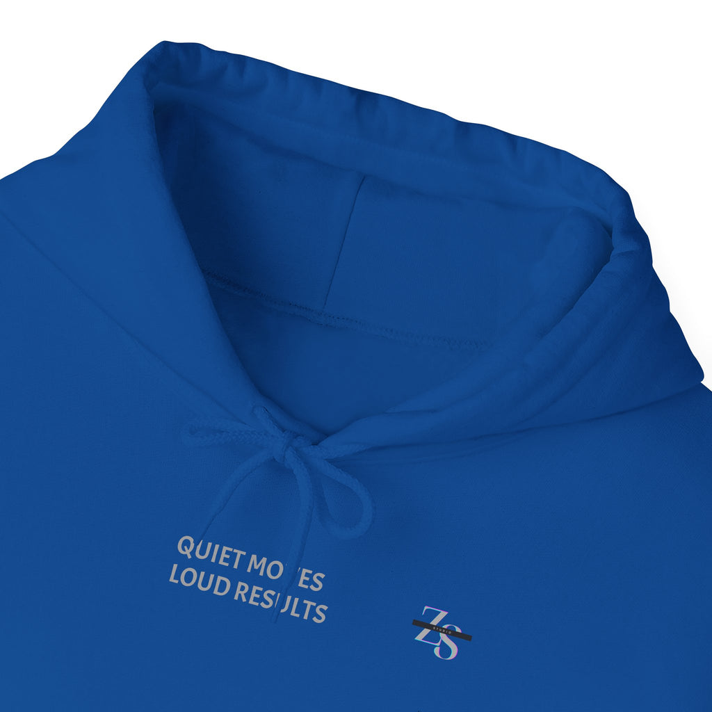 Hoodie — Minimal 'Quiet Hours' Small Chest Graphic Pullover