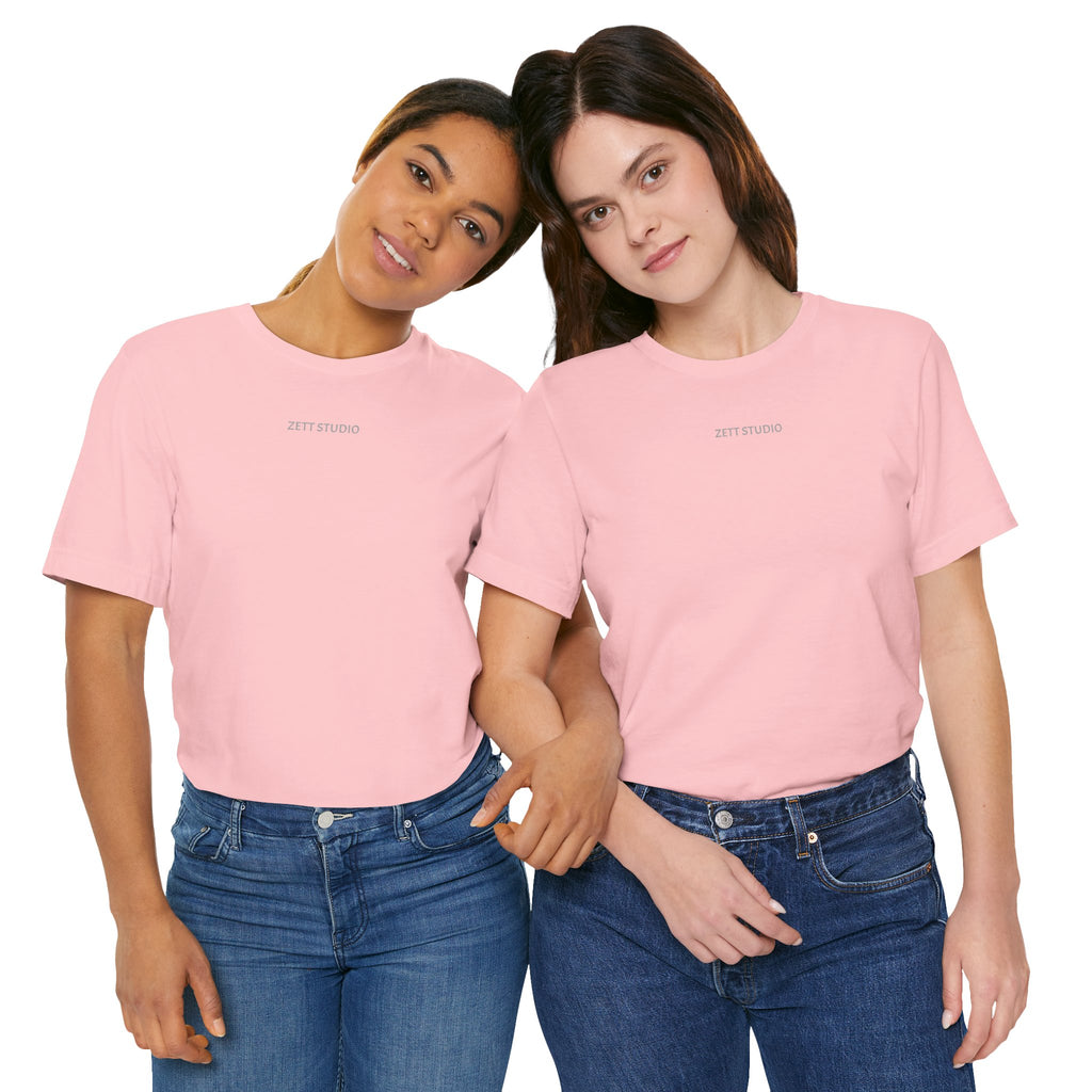 Minimalistisk 'ZETT STUDIO' Logo-tee — Unisex kortermet skjorte