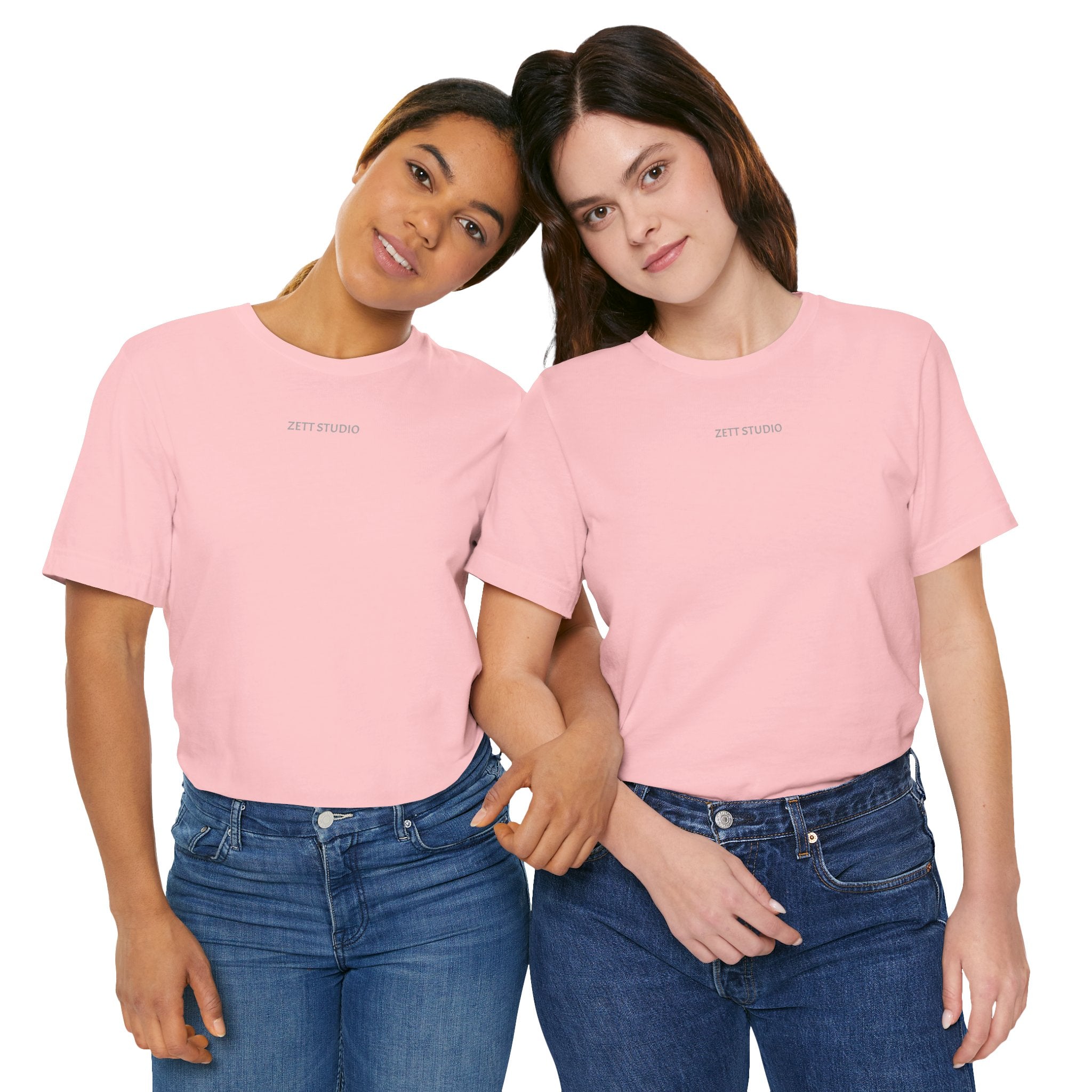 Minimalistisk 'ZETT STUDIO' Logo-tee — Unisex kortermet skjorte