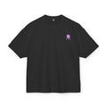 Minimal Pink Silhouette Graphic Tee - Casual Boxy Cotton Shirt