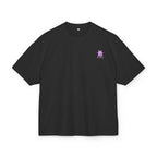 Minimal Pink Silhouette Graphic Tee - Casual Boxy Cotton Shirt