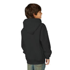 Youth Hoodie with Blue Handprint Chest Logo - Kids Casual Pullover