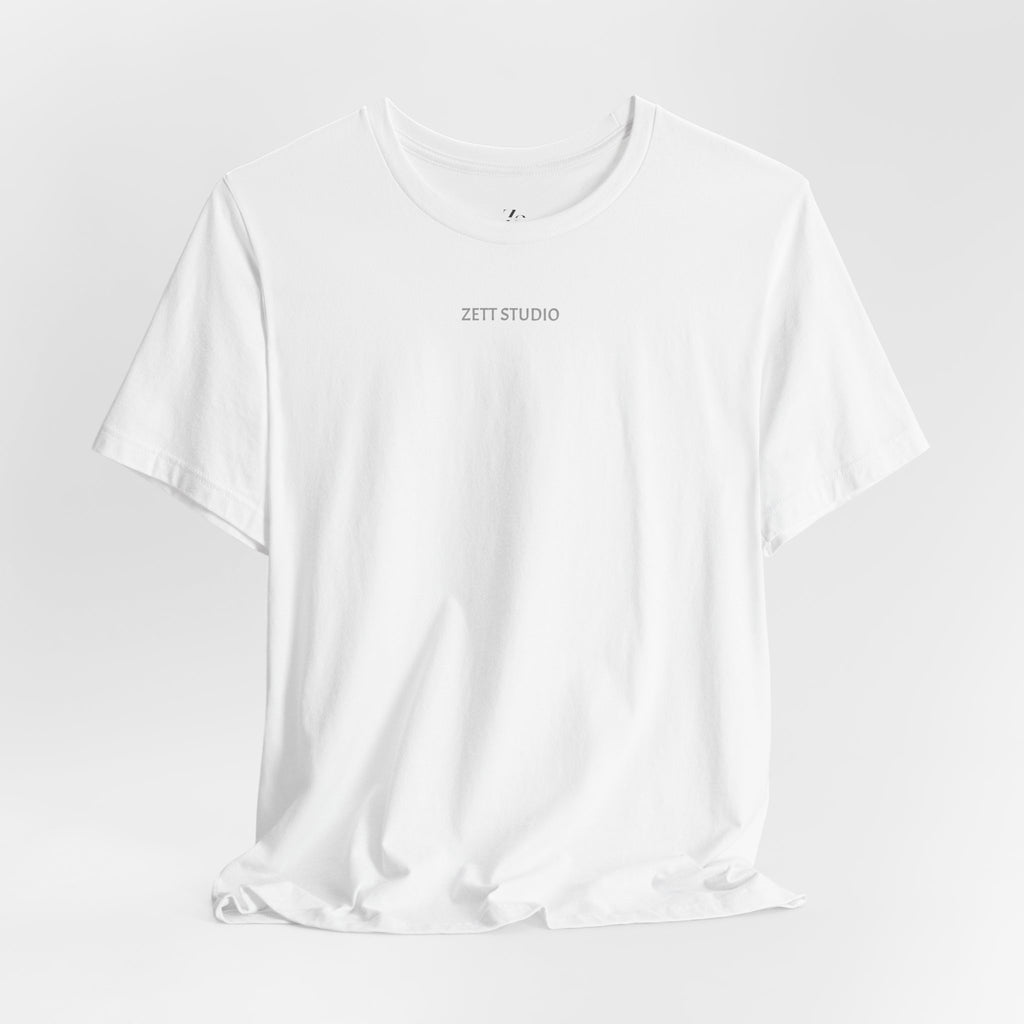 Minimalistisk 'ZETT STUDIO' Logo-tee — Unisex kortermet skjorte