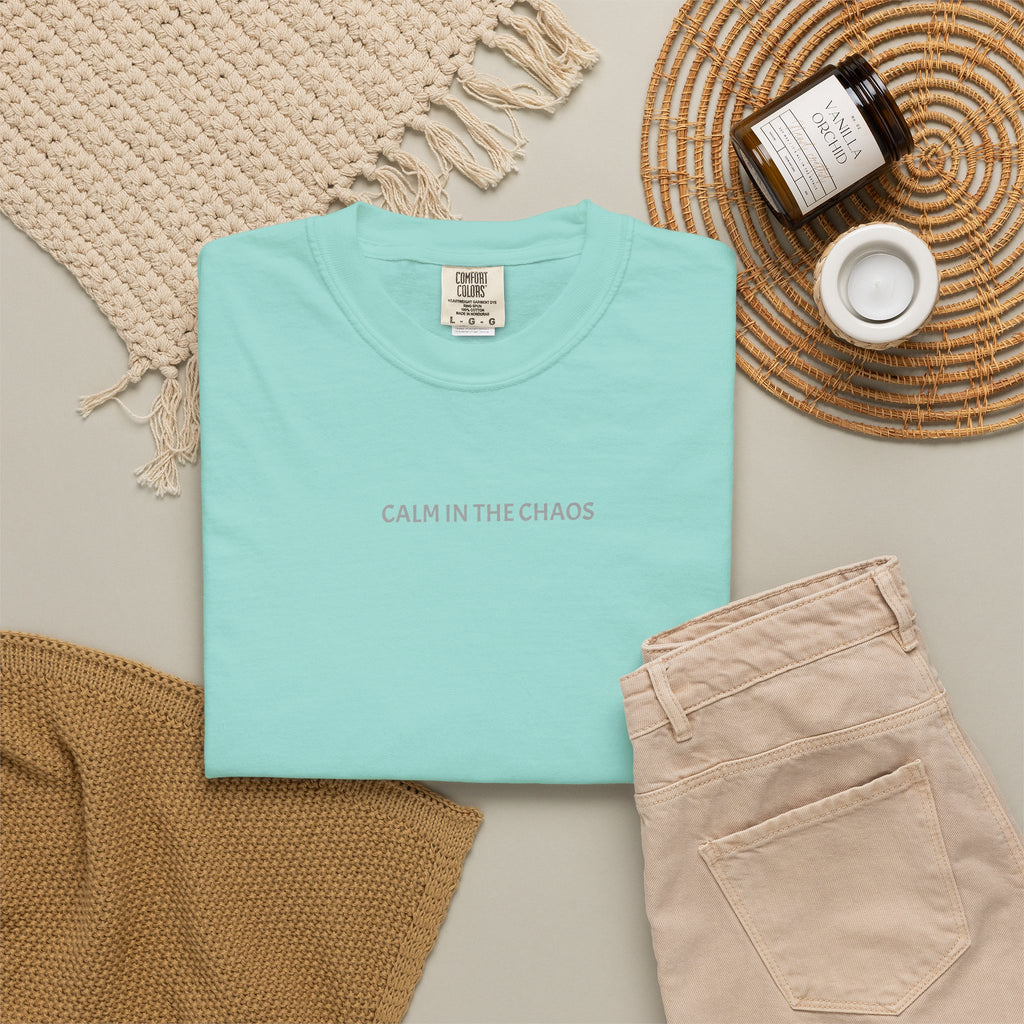 Calm in the Chaos T-Shirt — Minimalist Inspirational Tee
