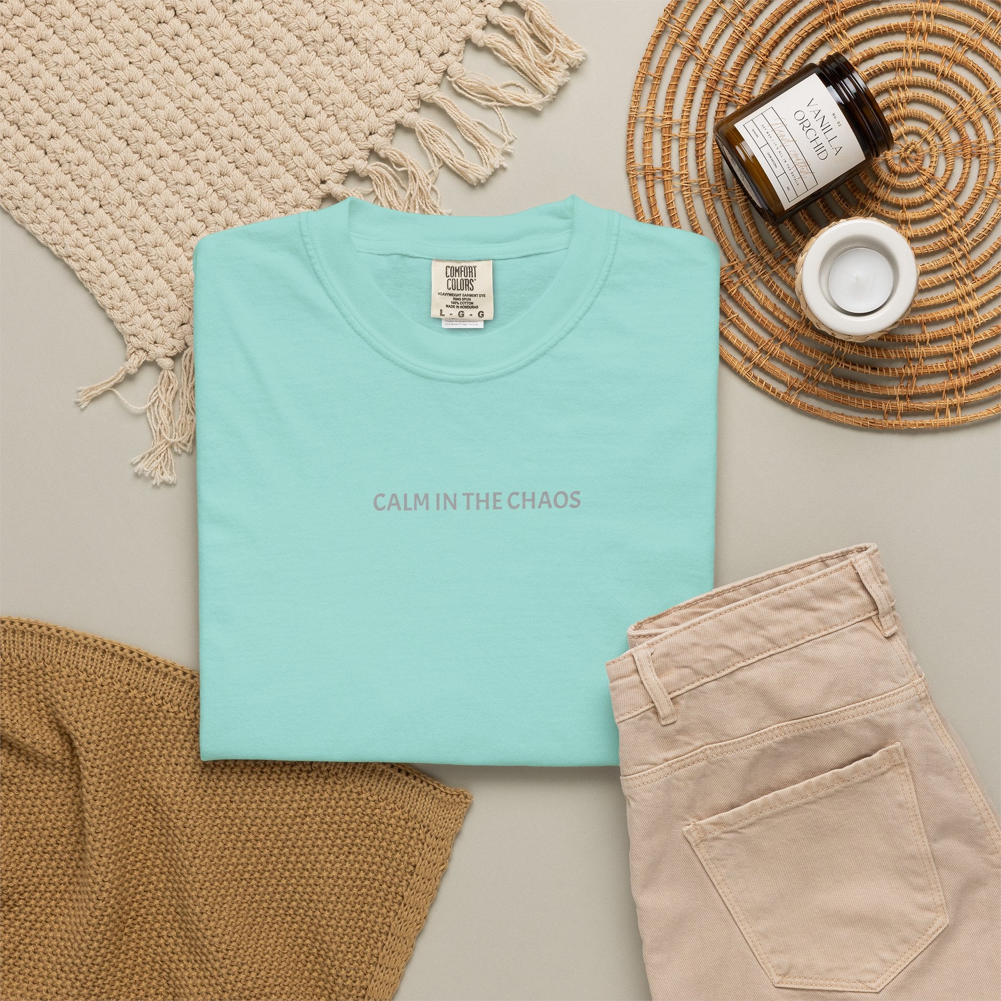 Calm in the Chaos T-Shirt — Minimalist Inspirational Tee