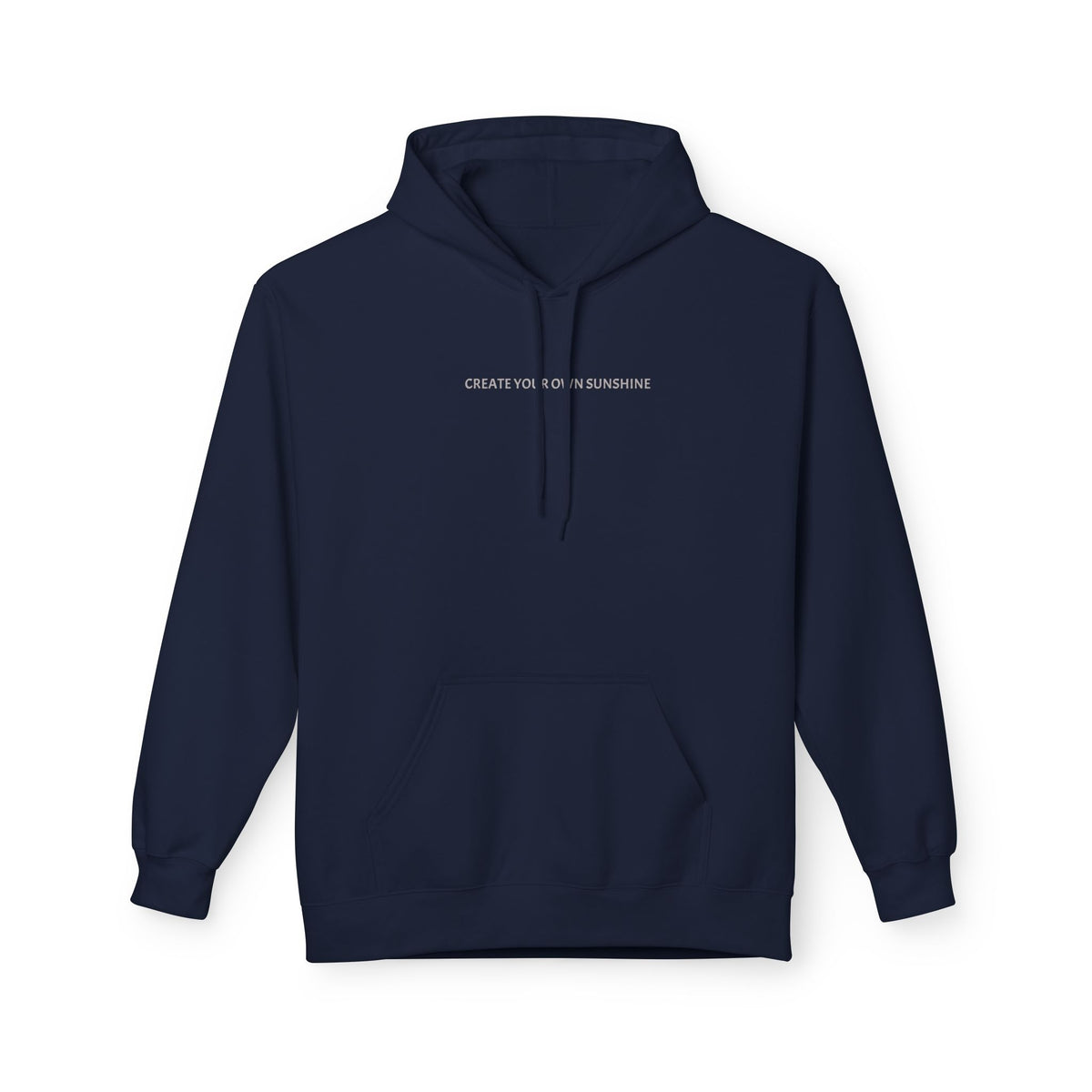 Minimal Tiny Text Hoodie — UNISEX HOODIE