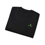 Leaf Logo Tee — Minimal Unisex T-Shirt