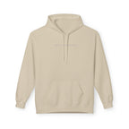 Minimal Tiny Text Hoodie — UNISEX HOODIE