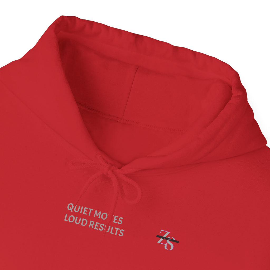 Hoodie — Minimal 'Quiet Hours' Small Chest Graphic Pullover