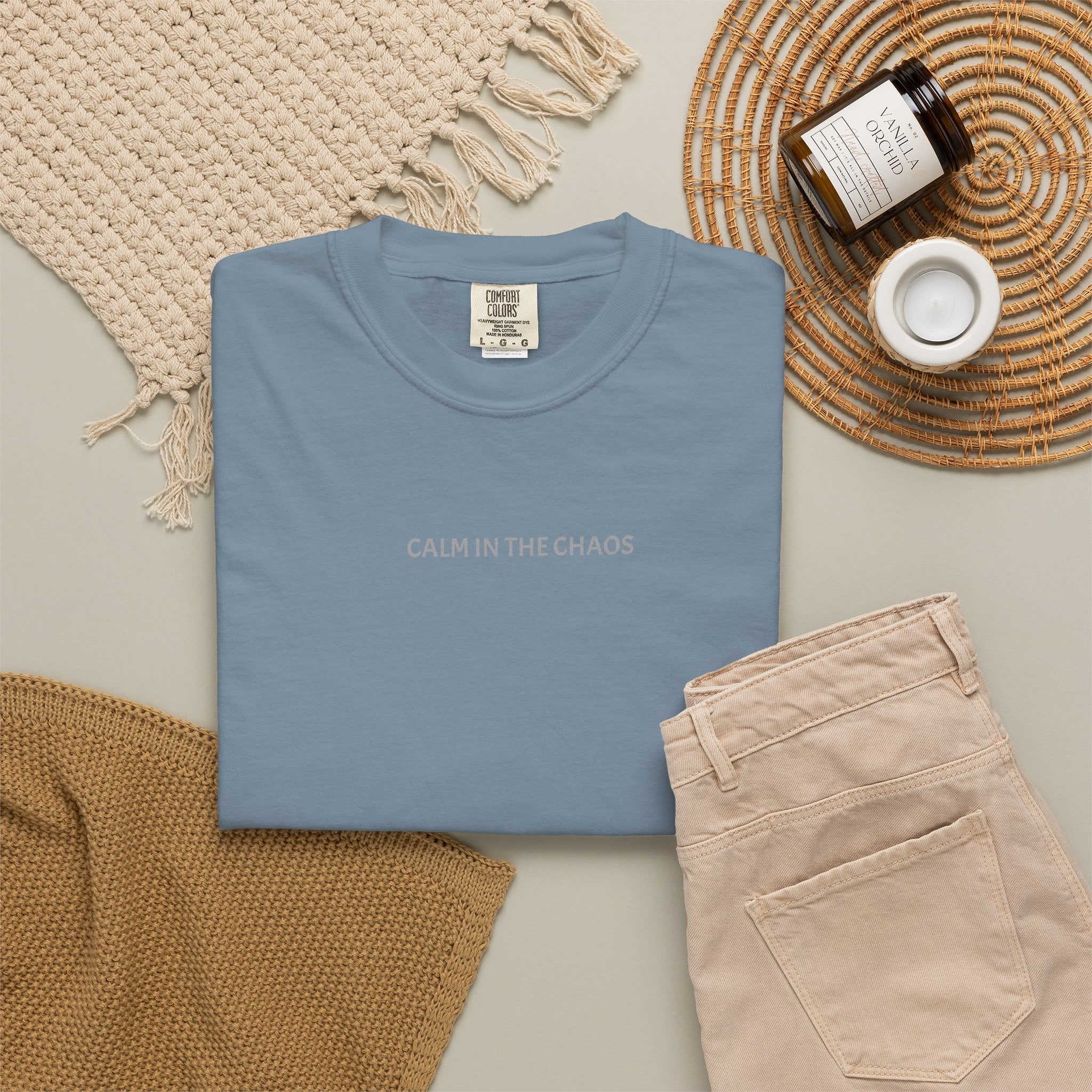 Calm in the Chaos T-Shirt — Minimalist Inspirational Tee