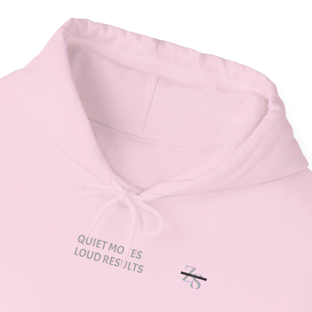 Hoodie — Minimal 'Quiet Hours' Small Chest Graphic Pullover