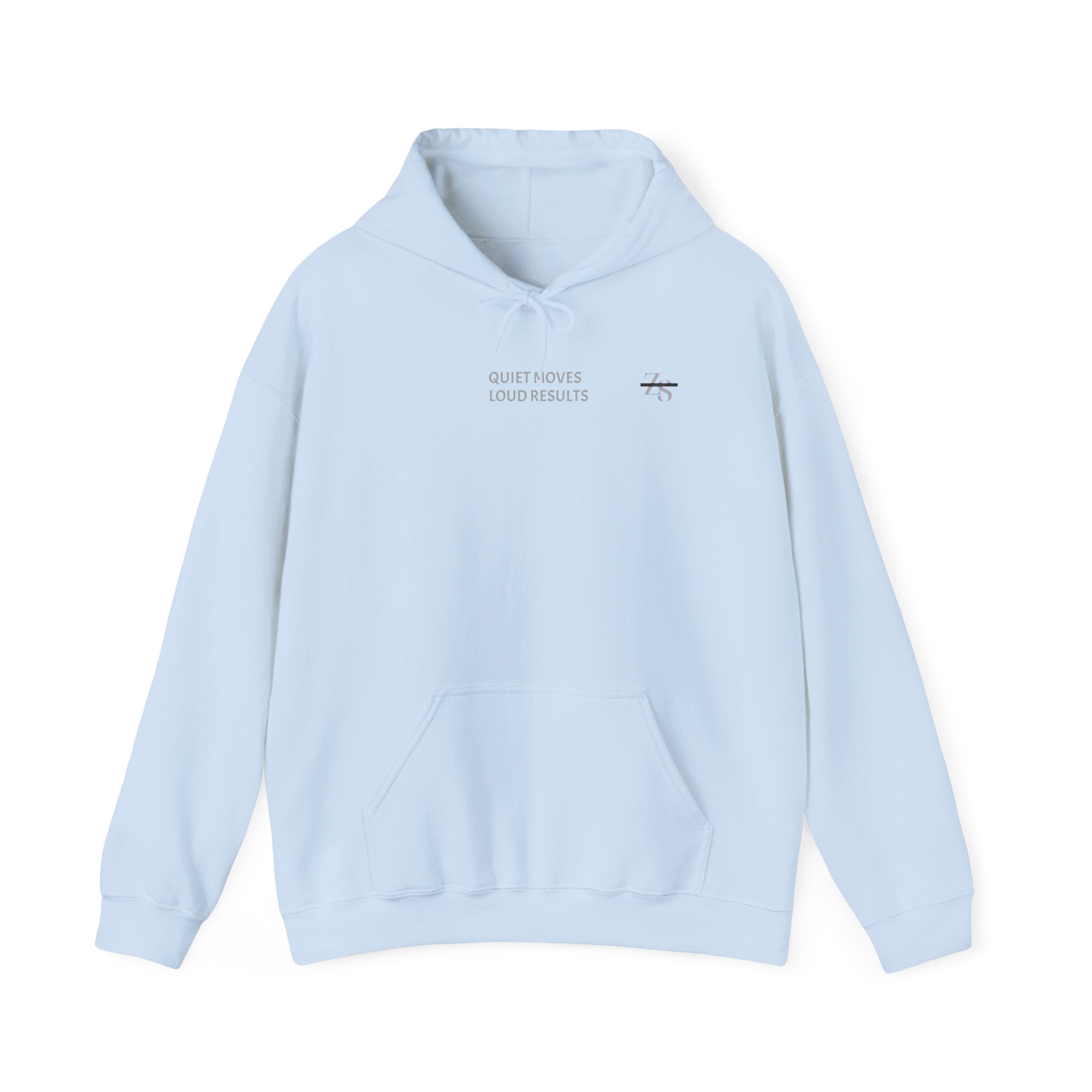 Hoodie — Minimal 'Quiet Hours' Small Chest Graphic Pullover