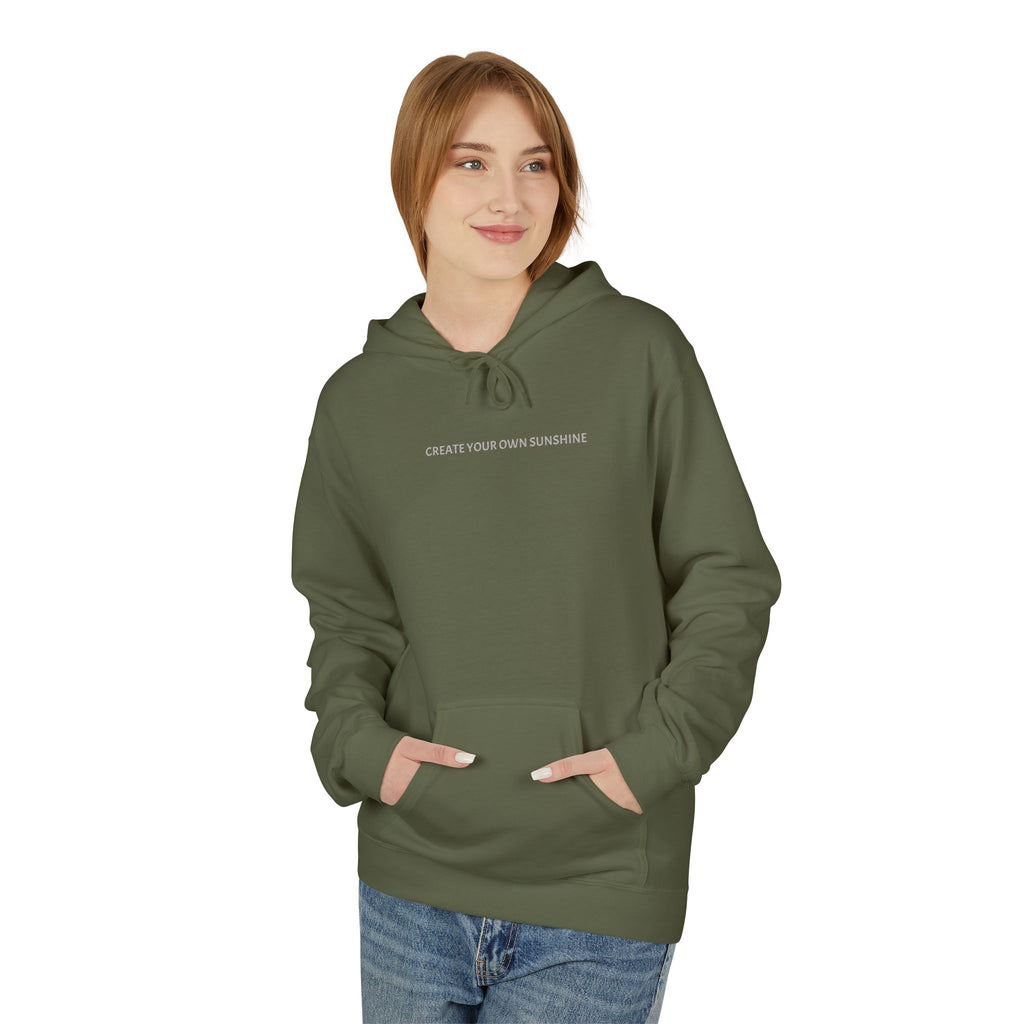 Minimal Tiny Text Hoodie — UNISEX HOODIE