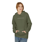 Minimal Tiny Text Hoodie — UNISEX HOODIE
