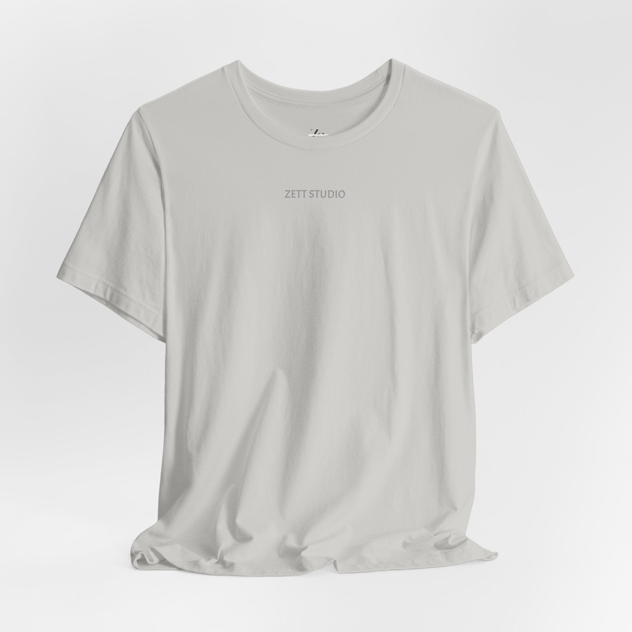 Minimalistisk 'ZETT STUDIO' Logo-tee — Unisex kortermet skjorte