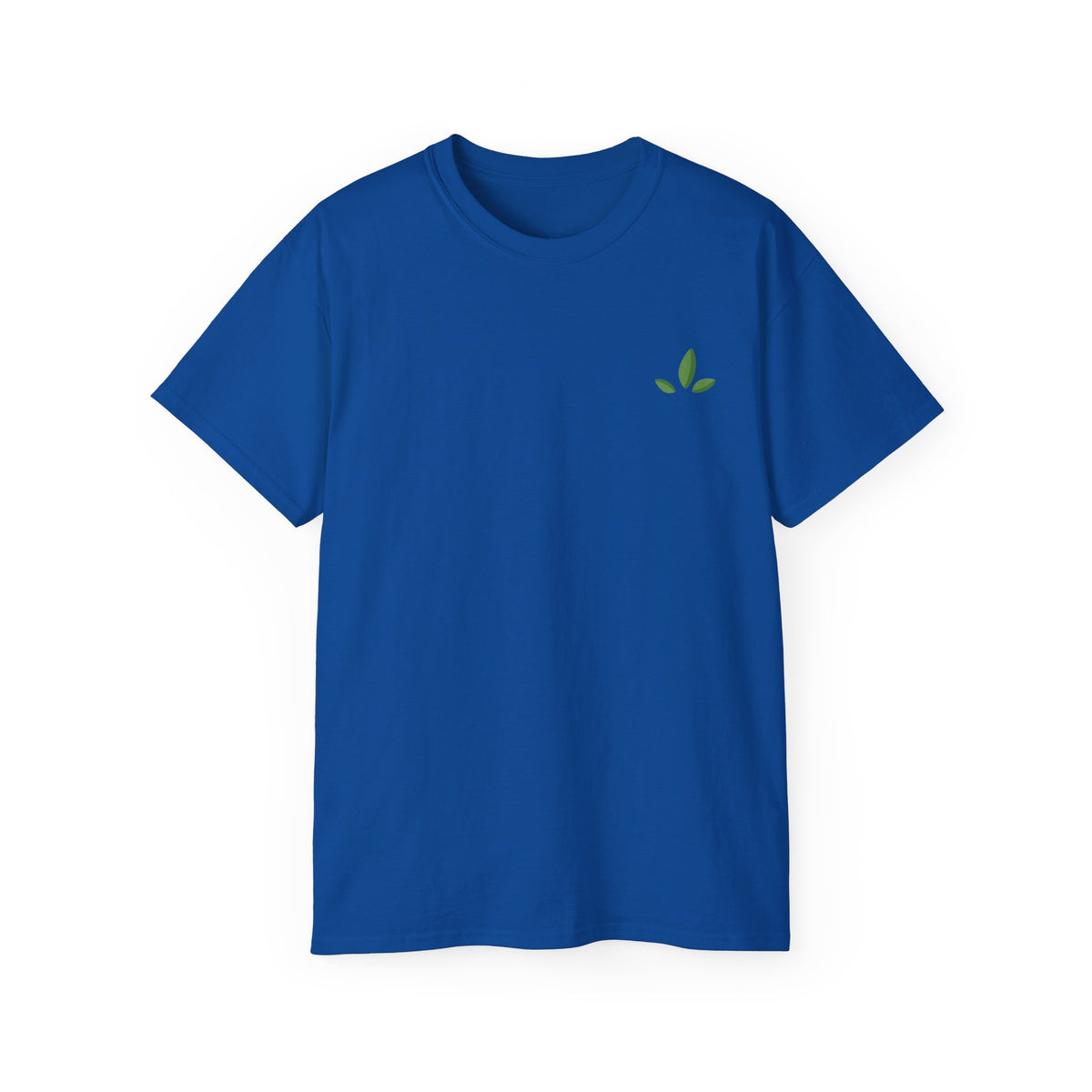 Leaf Logo Tee — Minimal Unisex T-Shirt