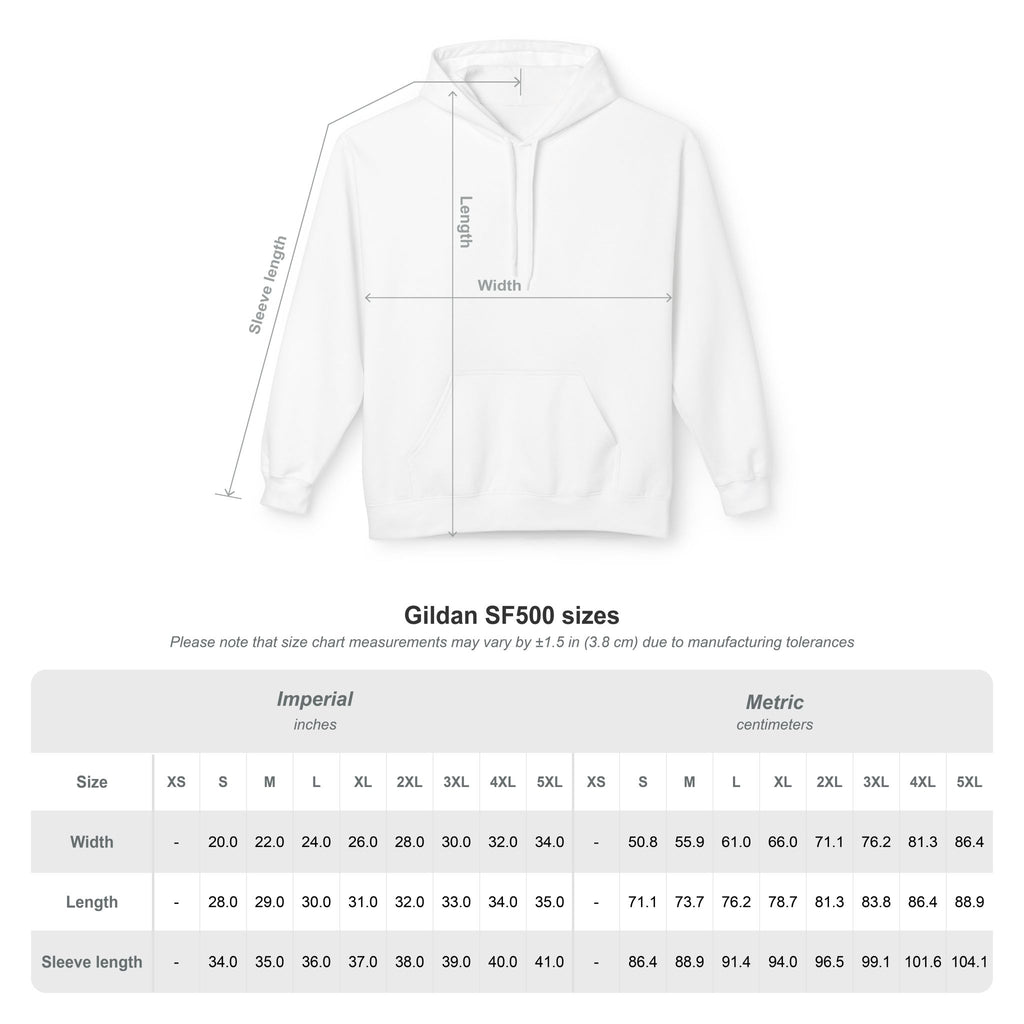 Minimal Tiny Text Hoodie — UNISEX HOODIE