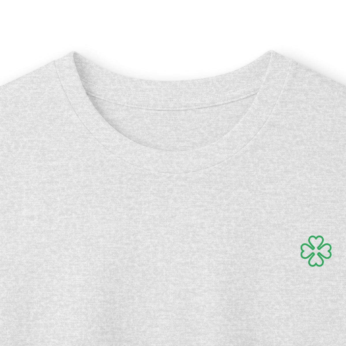 Minimal Green Clover Long Sleeve Tee