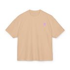 Minimal Pink Silhouette Graphic Tee - Casual Boxy Cotton Shirt