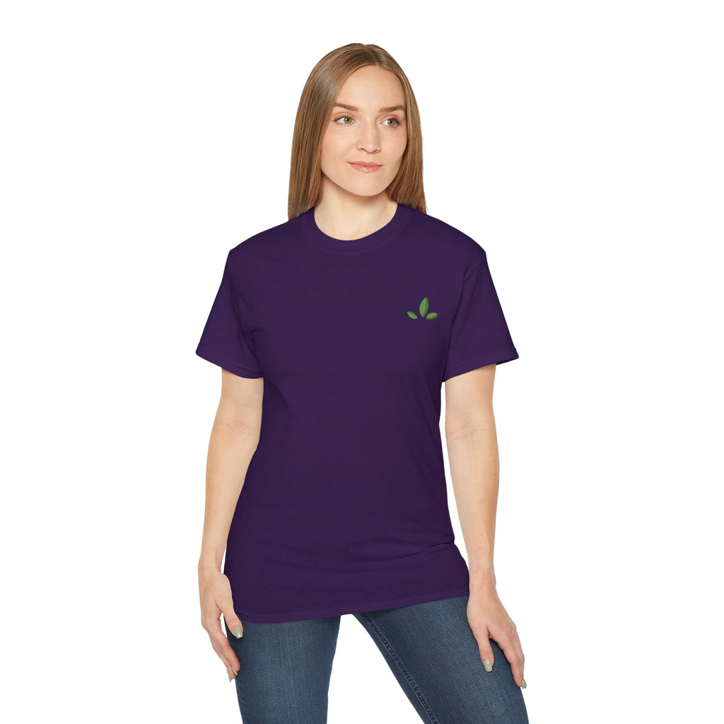 Leaf Logo Tee — Minimal Unisex T-Shirt