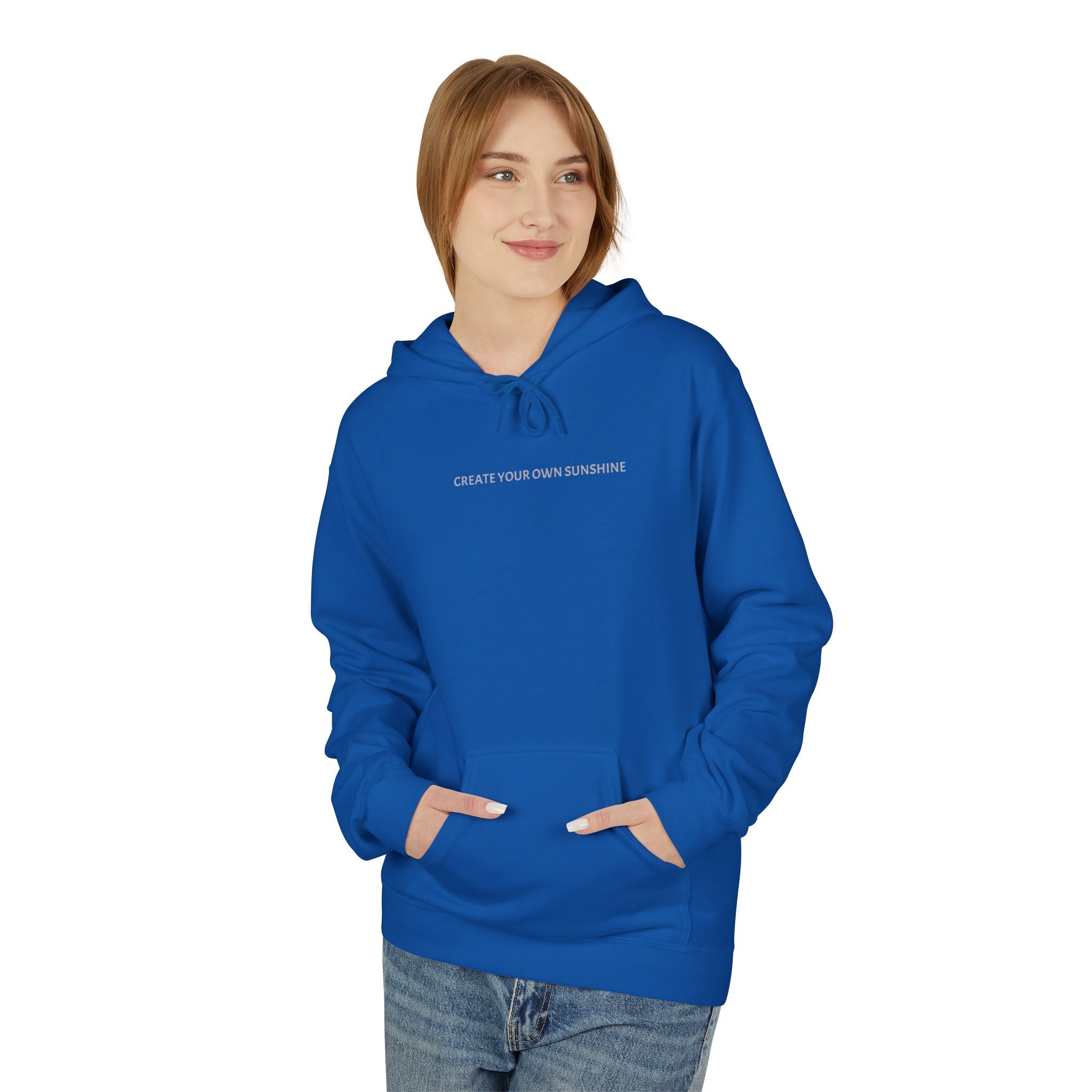Minimal Tiny Text Hoodie — UNISEX HOODIE