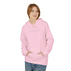 Minimal Tiny Text Hoodie — UNISEX HOODIE