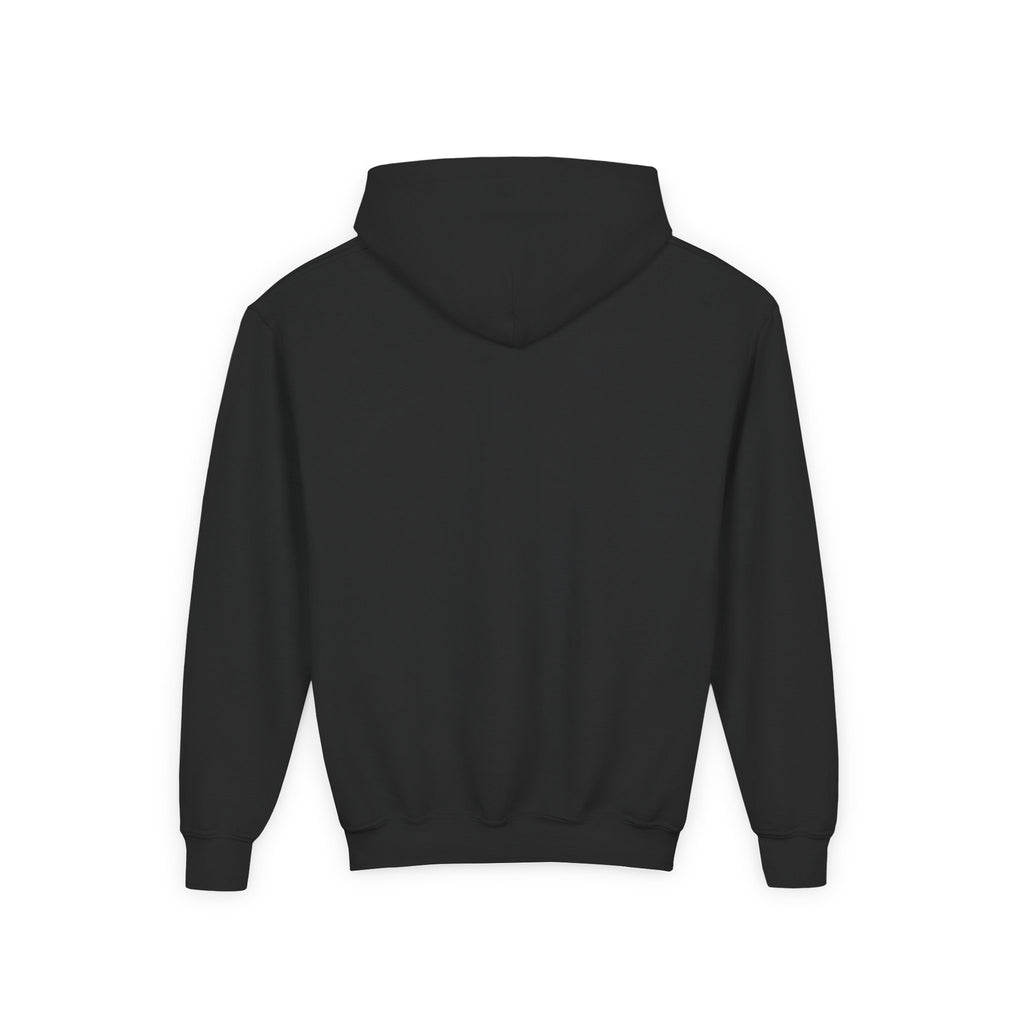 Youth Hoodie with Blue Handprint Chest Logo - Kids Casual Pullover