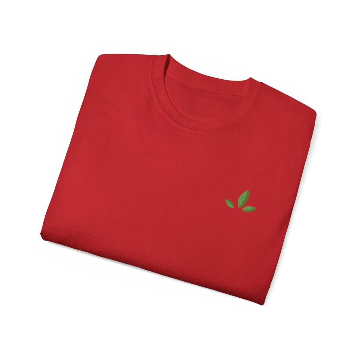 Leaf Logo Tee — Minimal Unisex T-Shirt