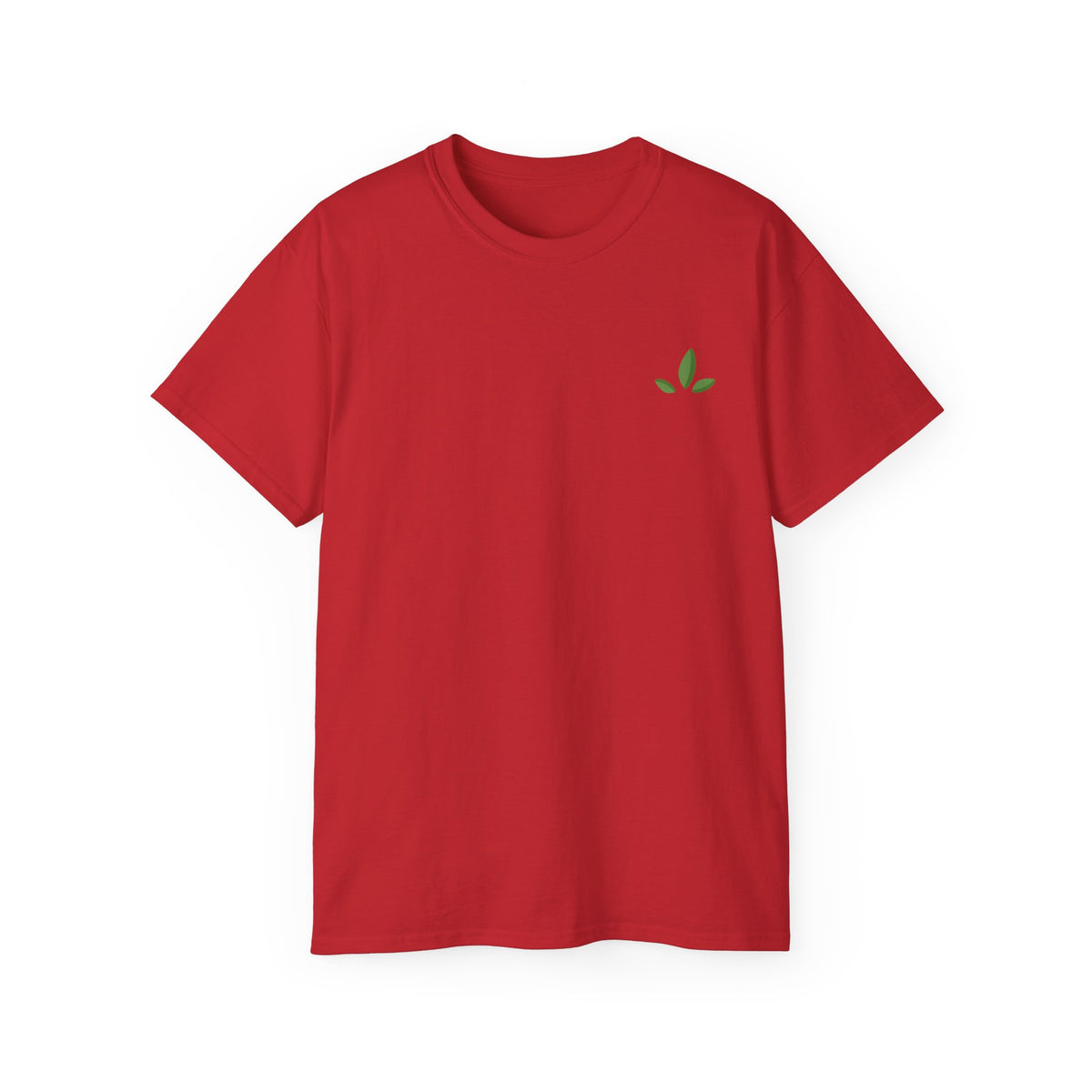 Leaf Logo Tee — Minimal Unisex T-Shirt