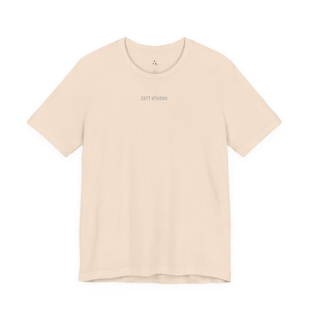 Minimalistisk 'ZETT STUDIO' Logo-tee — Unisex kortermet skjorte