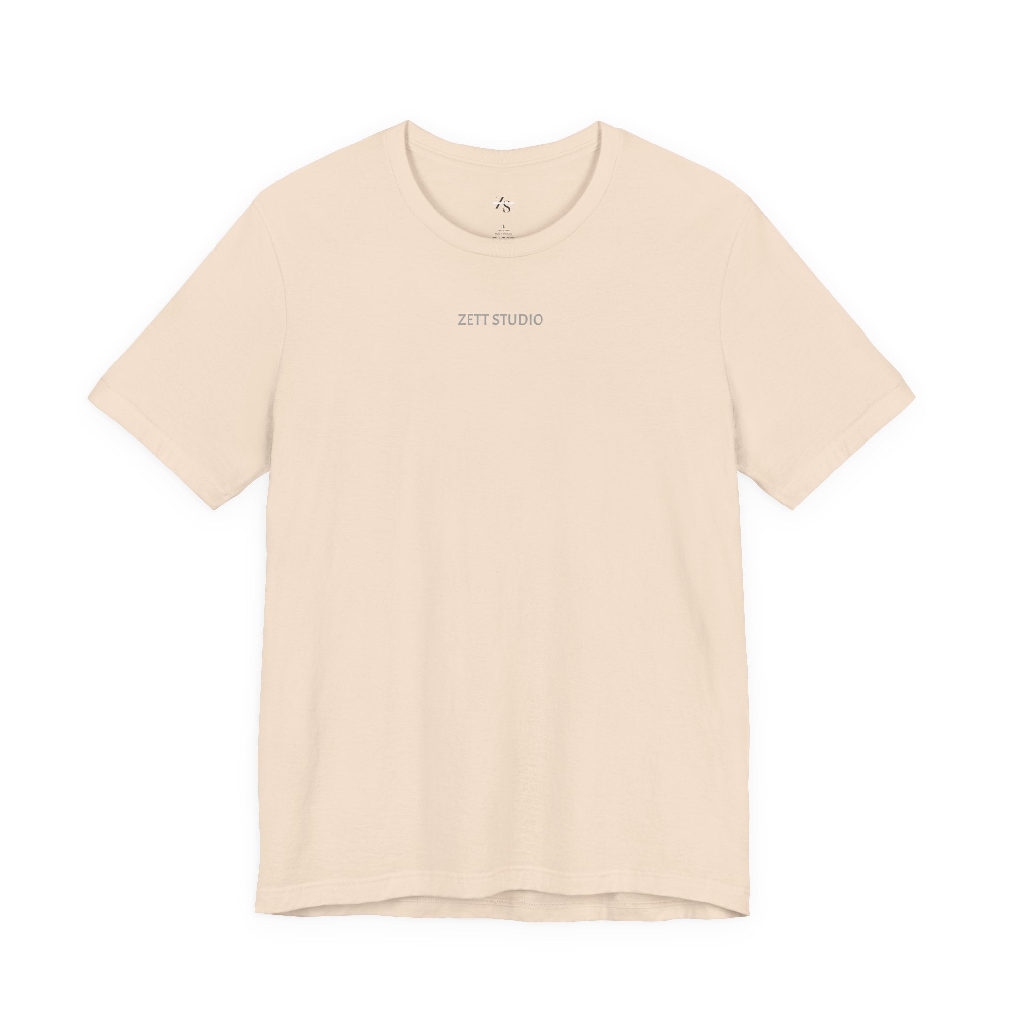 Minimalistisk 'ZETT STUDIO' Logo-tee — Unisex kortermet skjorte
