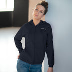 Minimal 'Vibe With Me' Zip Hoodie –Unisex Sweatshirt