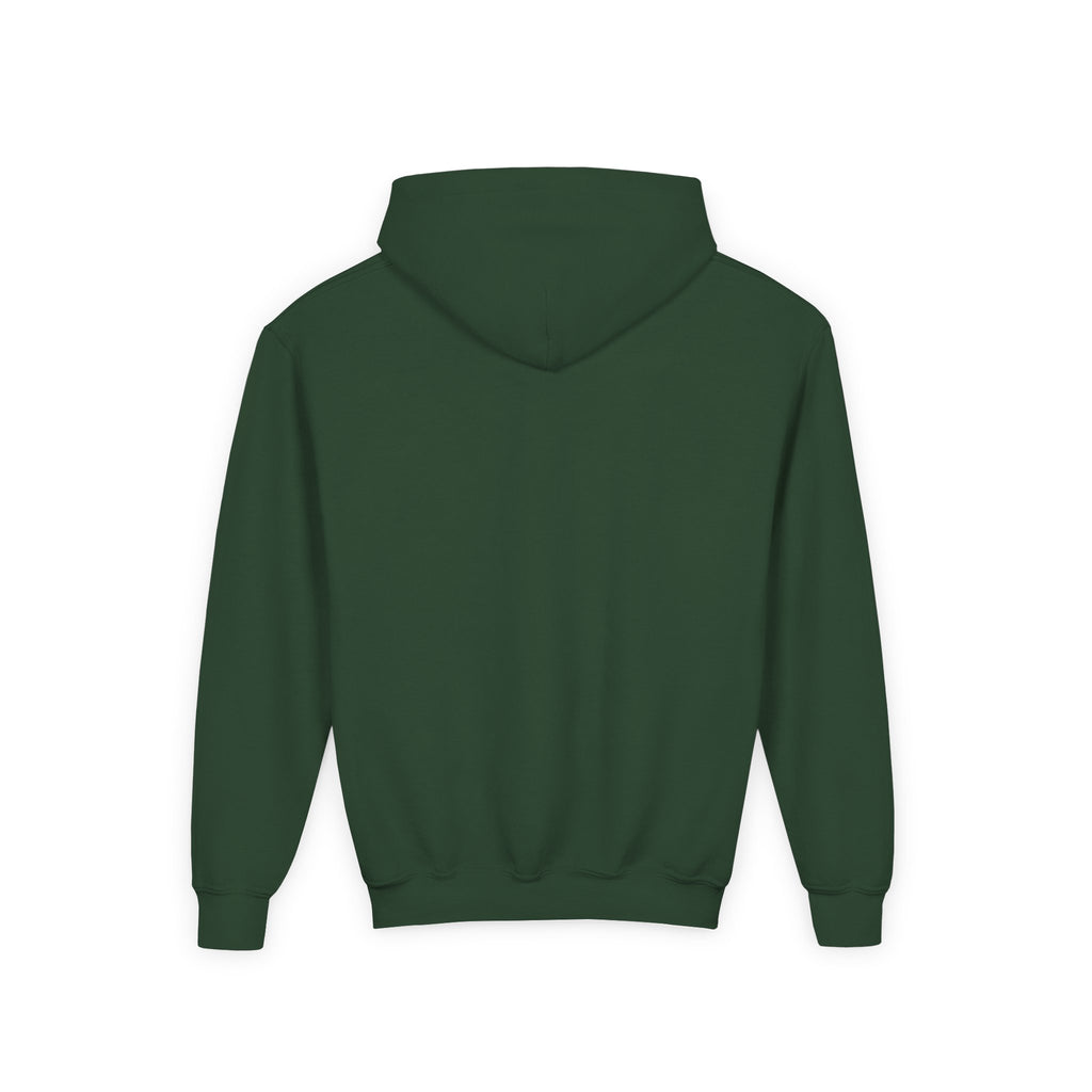 Youth Hoodie with Blue Handprint Chest Logo - Kids Casual Pullover