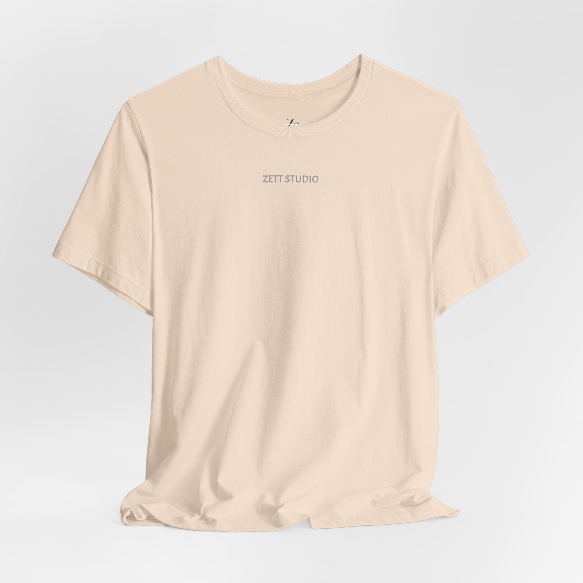 Minimalistisk 'ZETT STUDIO' Logo-tee — Unisex kortermet skjorte