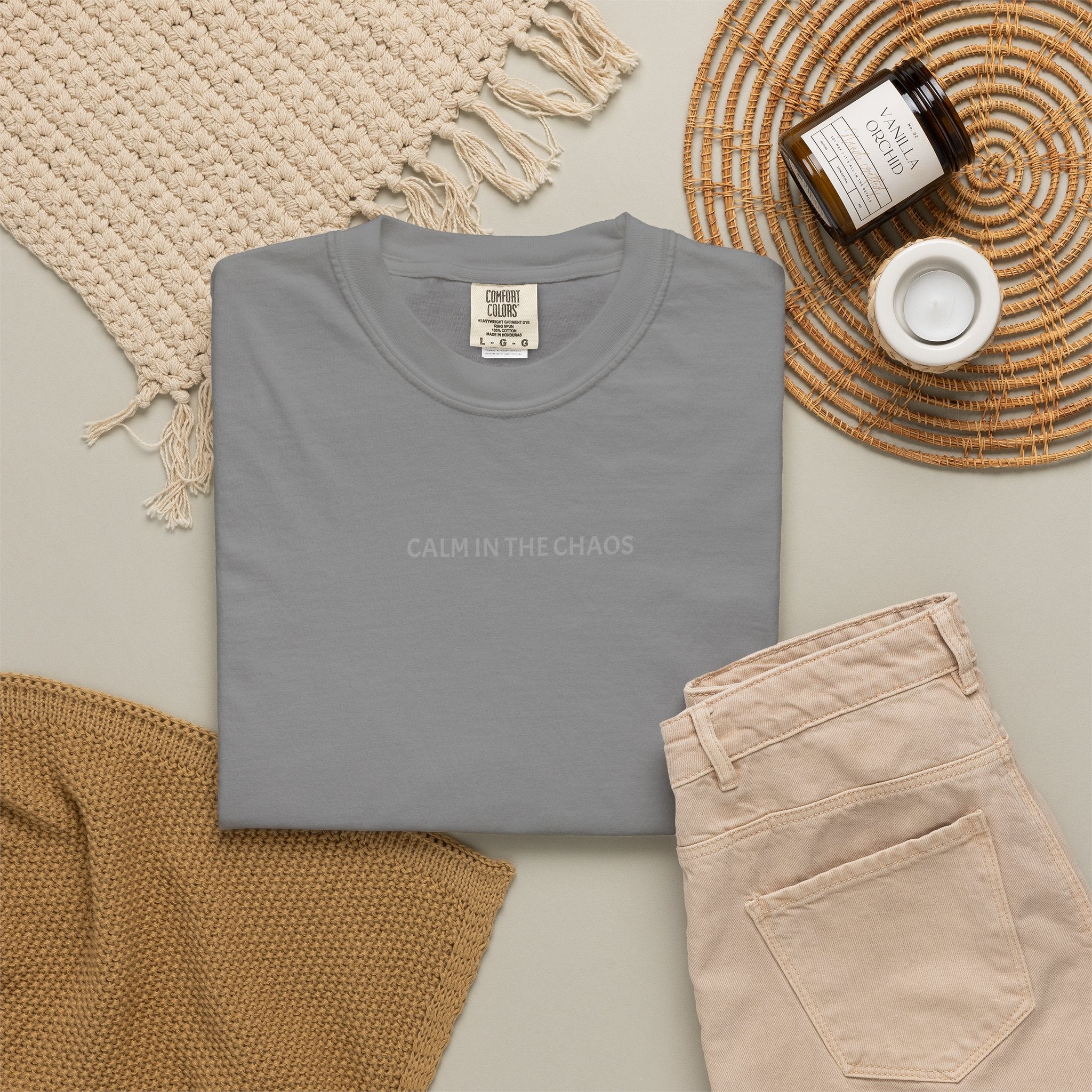 Calm in the Chaos T-Shirt — Minimalist Inspirational Tee