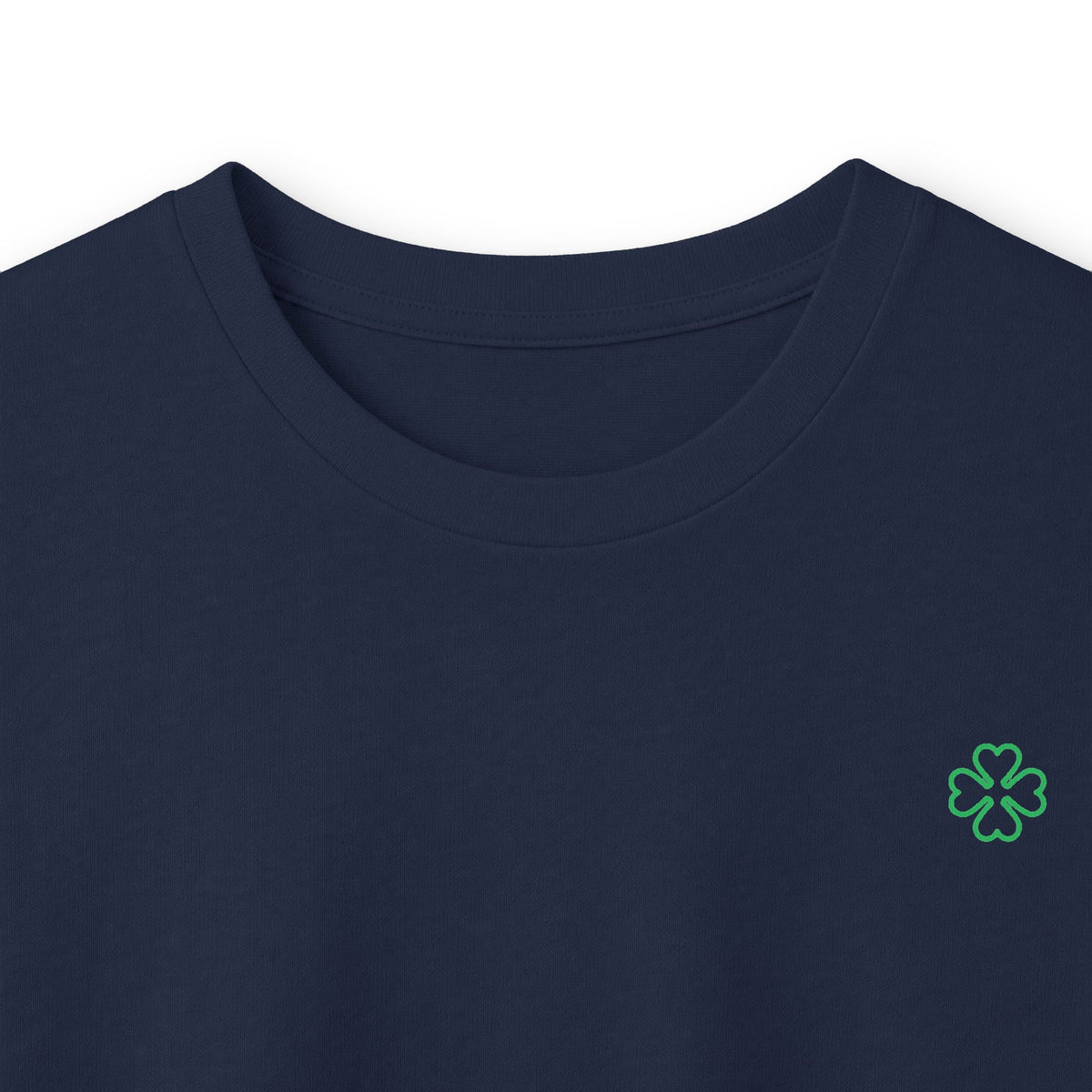 Minimal Green Clover Long Sleeve Tee