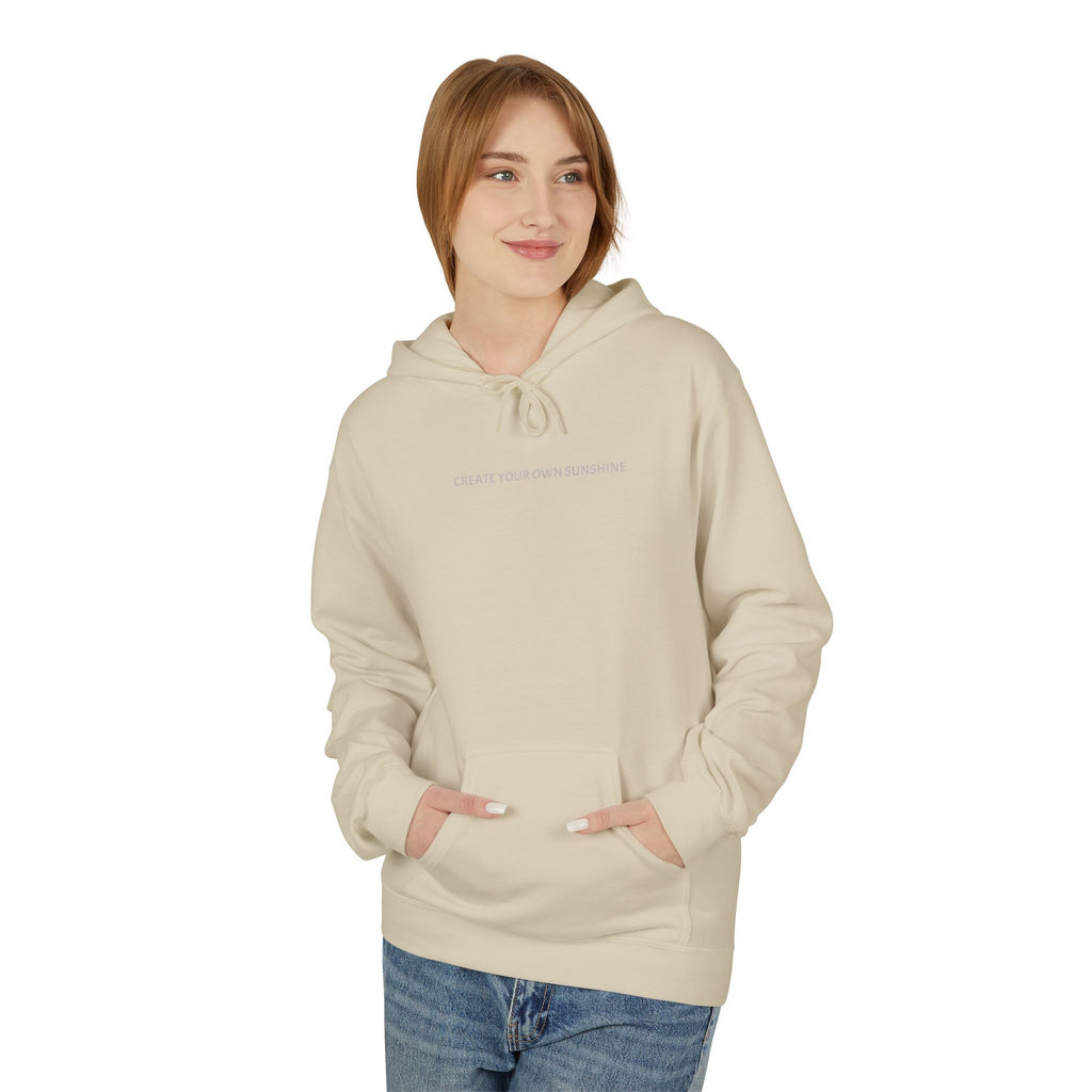 Minimal Tiny Text Hoodie — UNISEX HOODIE