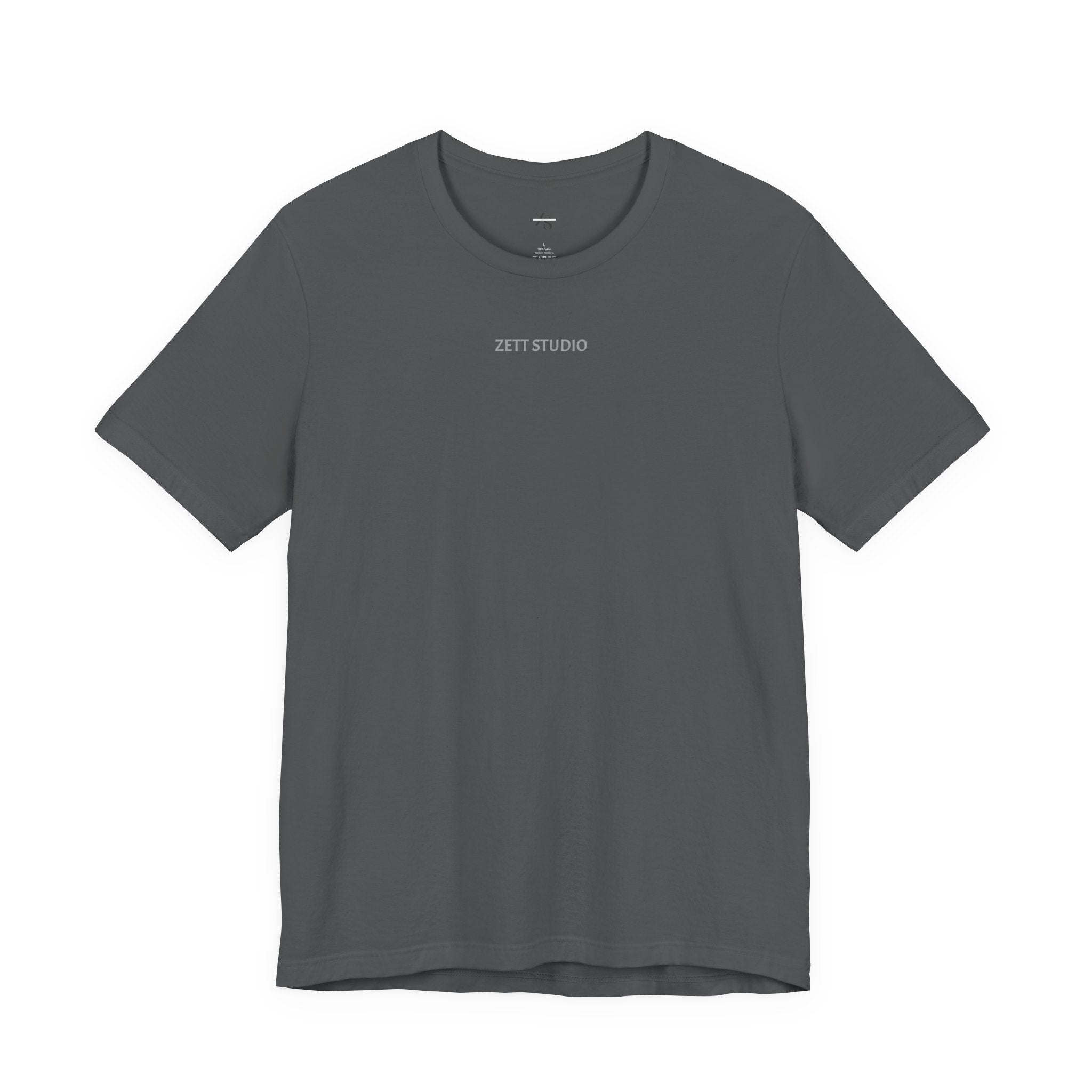 Minimalistisk 'ZETT STUDIO' Logo-tee — Unisex kortermet skjorte